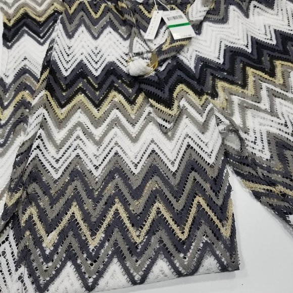 Trina Turk Drift Belted Pointelle Side Slit Cover-up Pants Size Large - Picture 6 of 12